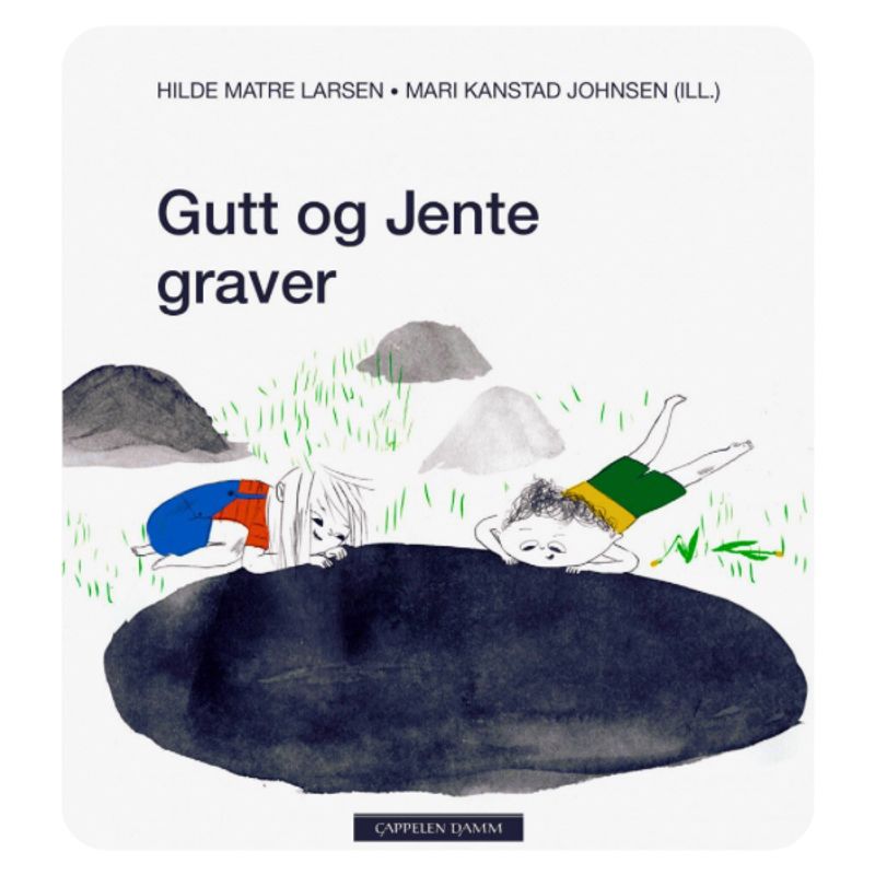 Gutt og jente graver 