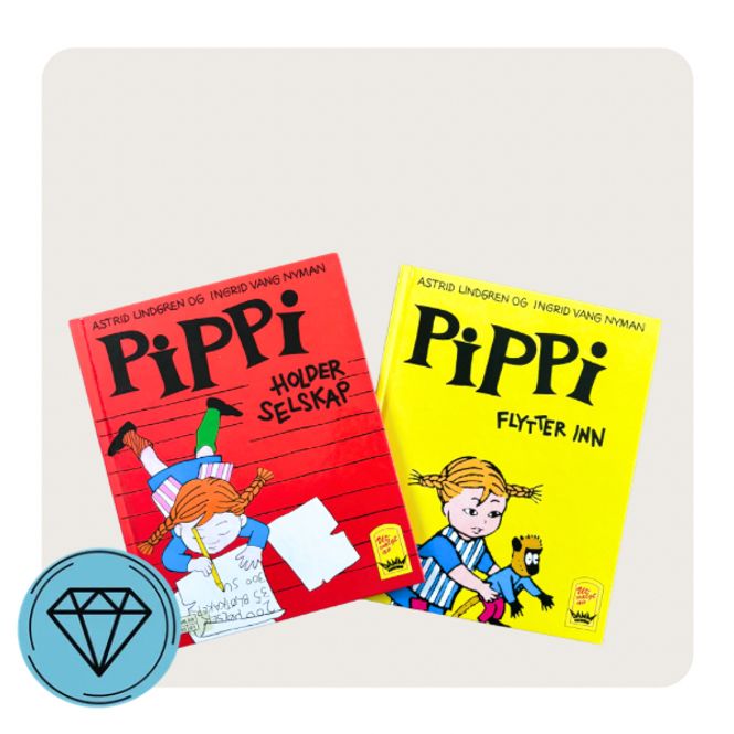 Hovedbilde Pippi. to tegneseriebøker 